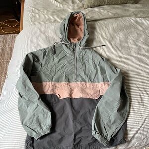 Men's Multi-Color Hooded Windbreaker Jacket